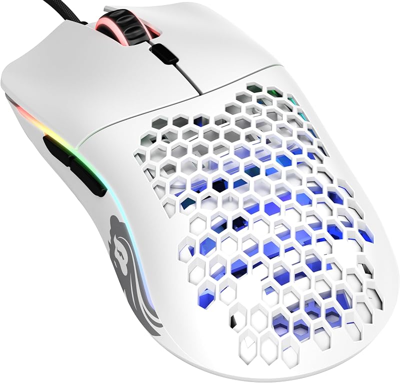 Glorious Model O ratón gaming Matte White