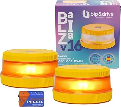 Pack de 2 balizas V16 Bip&Drive con geolocalización por 21,80€ (−36%)