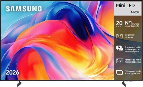 Samsung TV Mini LED M72H 65″ 4K Smart TV por 599,00€ (−14 %)