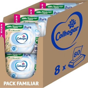 Colhogar Pure Moist x640 Toallitas Humedas WC por 19,99€ (−16 %)
