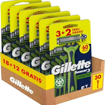 Pack de 30 maquinillas Gillette Sensor3 Sensitive