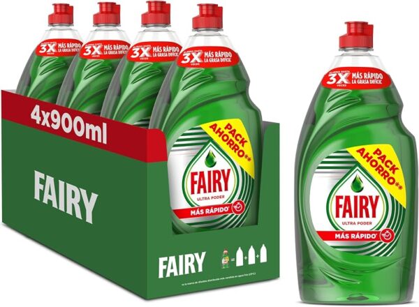 Fairy Ultra Poder Lavavajillas 4x900ml