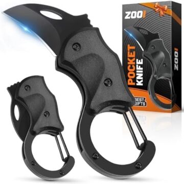 Navaja multiusos ZOOI plegable con mosquetón