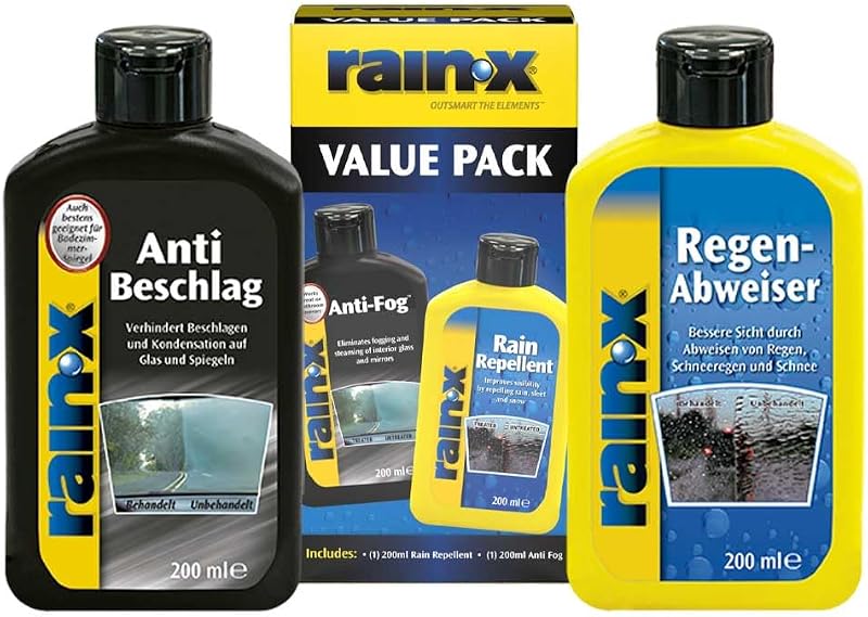 Pack Rain-X antilluvia y antivaho 200 ml