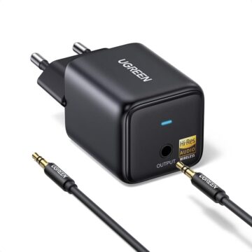 UGREEN Receptor Bluetooth 6.0 LDAC con salida jack 3,5 mm