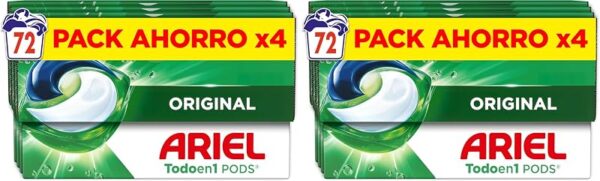 Pack de 144 cápsulas Ariel PODs Todo en 1