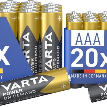 Pack de 40 pilas alcalinas VARTA AA y AAA