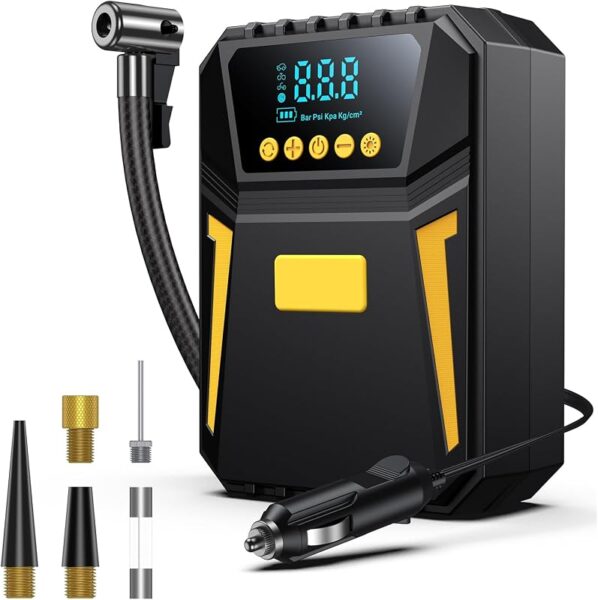 Compresor de aire portátil 12V para ruedas