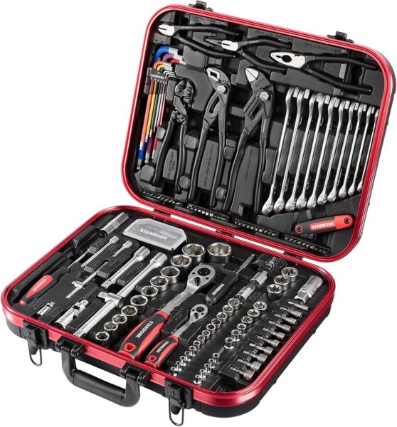 STARWORK Juego de herramientas mecanicas de 169 piezas por 81,60€ (−37 %)