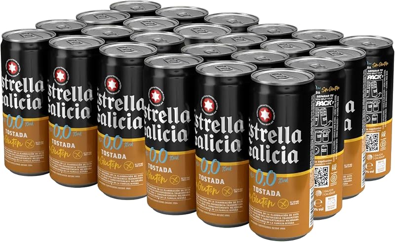Estrella Galicia 0,0 Tostada sin gluten 24 latas
