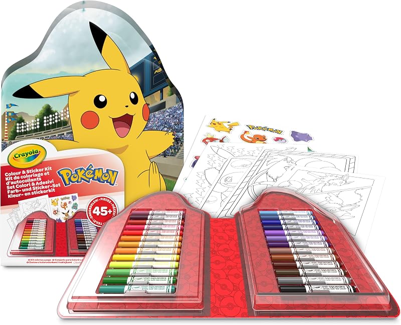 Maletín creativo Crayola Pokémon de 45 piezas