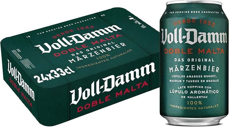 Pack 24 cervezas Voll-Damm Doble Malta 330 ml