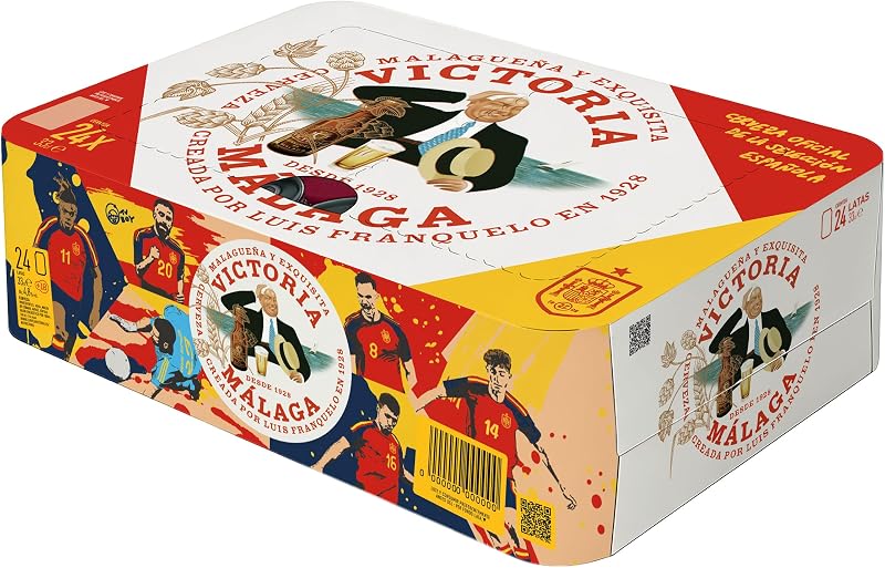 Pack de 24 latas de cerveza Victoria Malaga de 330 ml