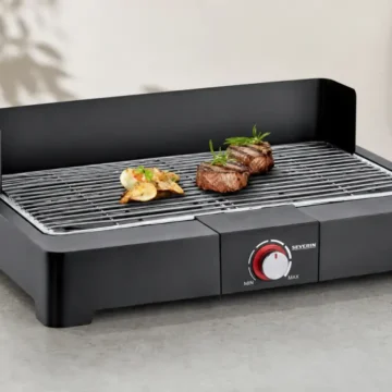 Barbacoa de mesa Severin con parrilla de acero inoxidable por 40,76€ (−49 %)