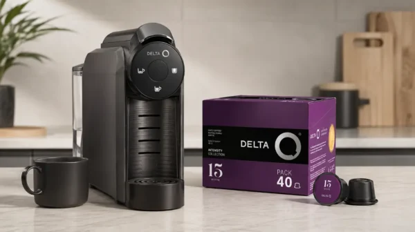 Pack cafetera Delta Q MiniQool con 40 cápsulas MythiQ