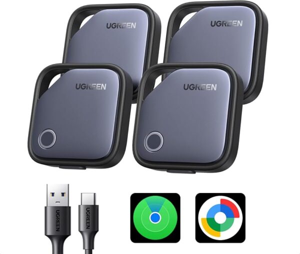 UGREEN FineTrack Duo pack de 4 localizadores