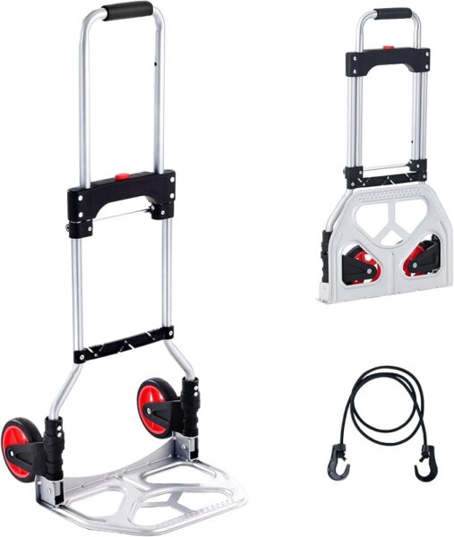 Carretilla de mano plegable VEVOR de aluminio 80 kg