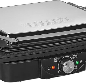 Parrilla eléctrica de contacto Amazon Basics de 2000 W