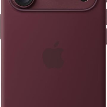 Funda de silicona Apple MagSafe iPhone 18 Pro Burdeos