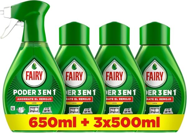 Fairy Spray Poder Sin Remojo con 3 recargas