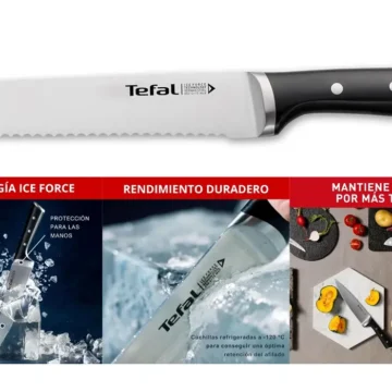 Cuchillo de pan Tefal Ice Force de 20 cm