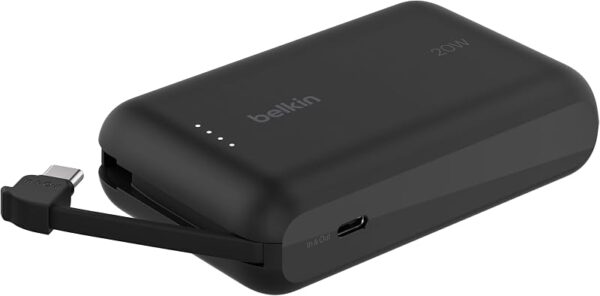 Belkin BoostCharge, batería externa 10000 mAh con cable USB-C integrado por 19,90€ (−34 %)