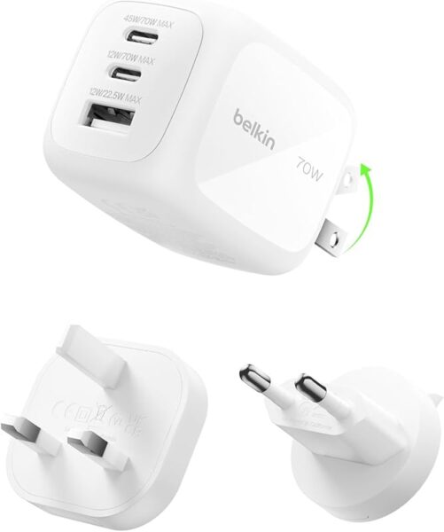 Belkin BoostCharge Pro cargador USB-C GaN 70 W