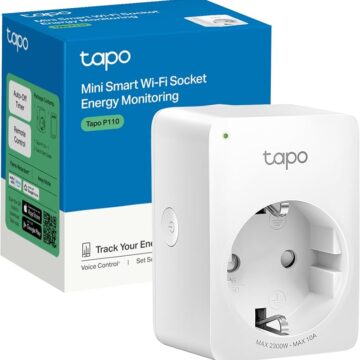 TP-Link Tapo P110, enchufe inteligente con medición de consumo,