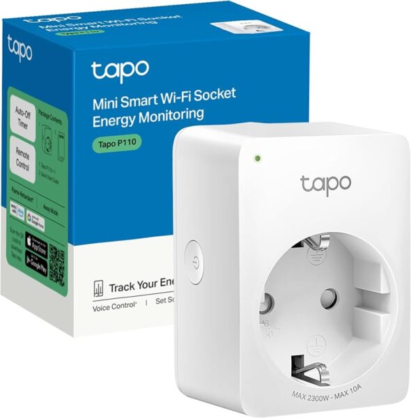TP-Link Tapo P110, enchufe inteligente con medición de consumo,