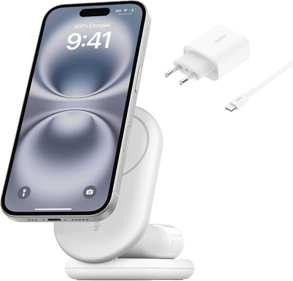 Belkin cargador magnético plegable Qi2 15W