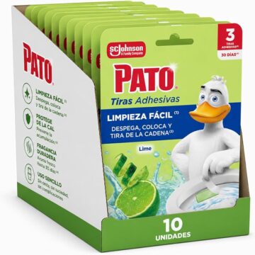 Pato tiras adhesivas WC Lima