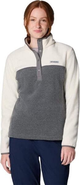 Columbia Benton Springs, sudadera polar con media cremallera para mujer por 28,99€ (−42 %)