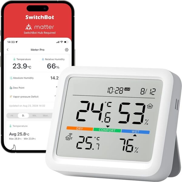 SwitchBot estación meteorológica con sensor exterior
